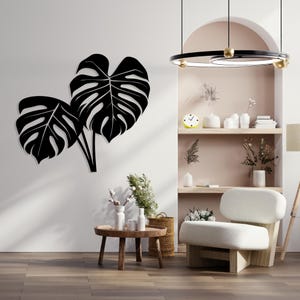 Metal Wall Art - Monstera Leaf - 3D Tropical Wall Decor for Home - Etsy