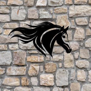 3D Metal Horse Wall Décor - The Connected Rider San Antonio English