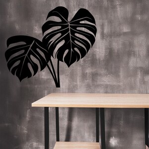 Metal Wall Art - Monstera Leaf - 3D Tropical Wall Decor for Home - Etsy