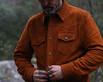 Sequoia Trucker Wildlederjacke-Harvest Gold