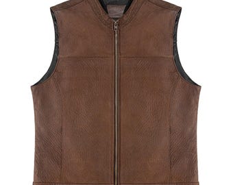 Apaleche Lederweste im Alter von Braun