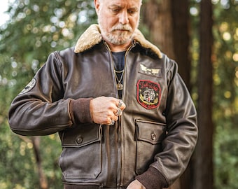 Denali Flug Lederjacke