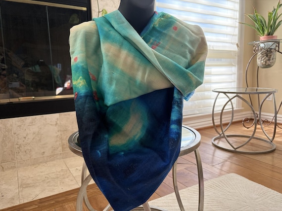 Tranquility Print Pashmina Scarf