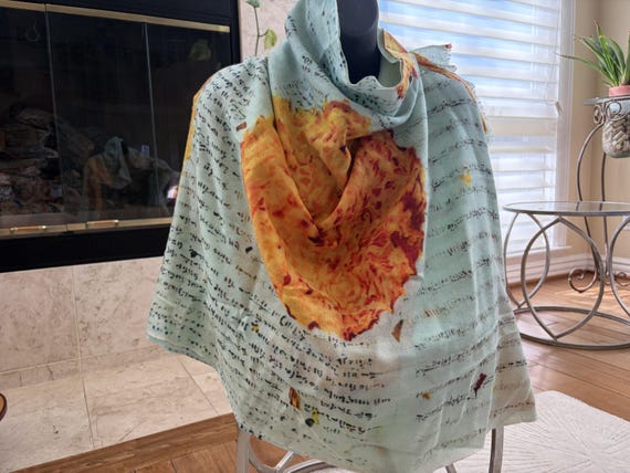 Hope Marigold Print Pashmina Scarf