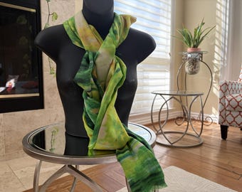 Verdant Print Pashmina Scarf