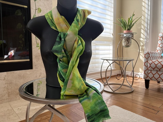 Verdant Print Pashmina Scarf