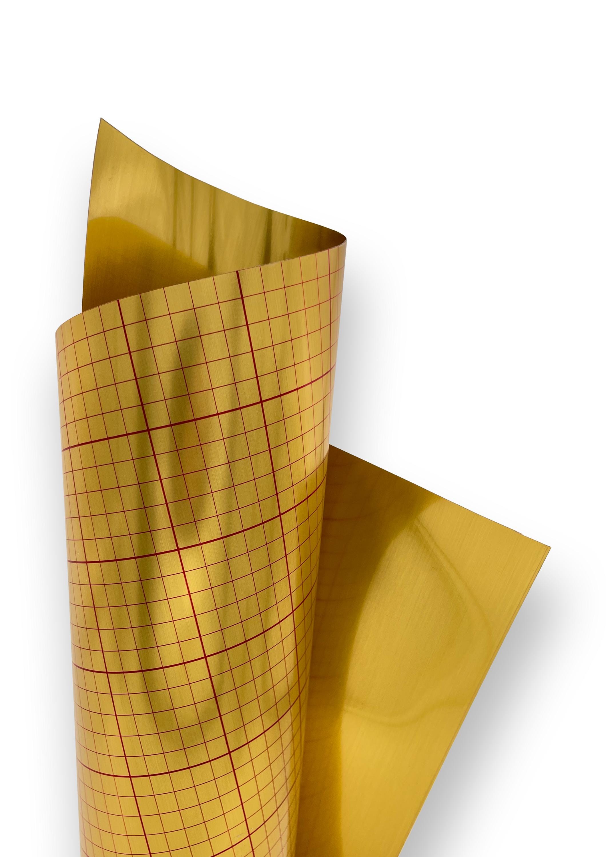627033 | Aslan Self-adhesive PVC Foil - Brushed Gold 0,32 Mm Thick