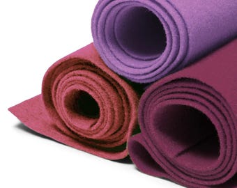 Wool Felt 4,5mm thick in 16 colours (per linear meter - 150 cm width)
