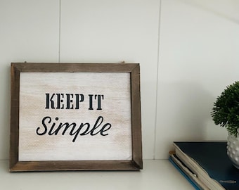Rustic Farmhouse Wood Sign, Inspirational Quote Decor.
