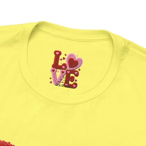 Chenille Heart Graphic Tee, Valentine's Day Unisex Shirt image 19