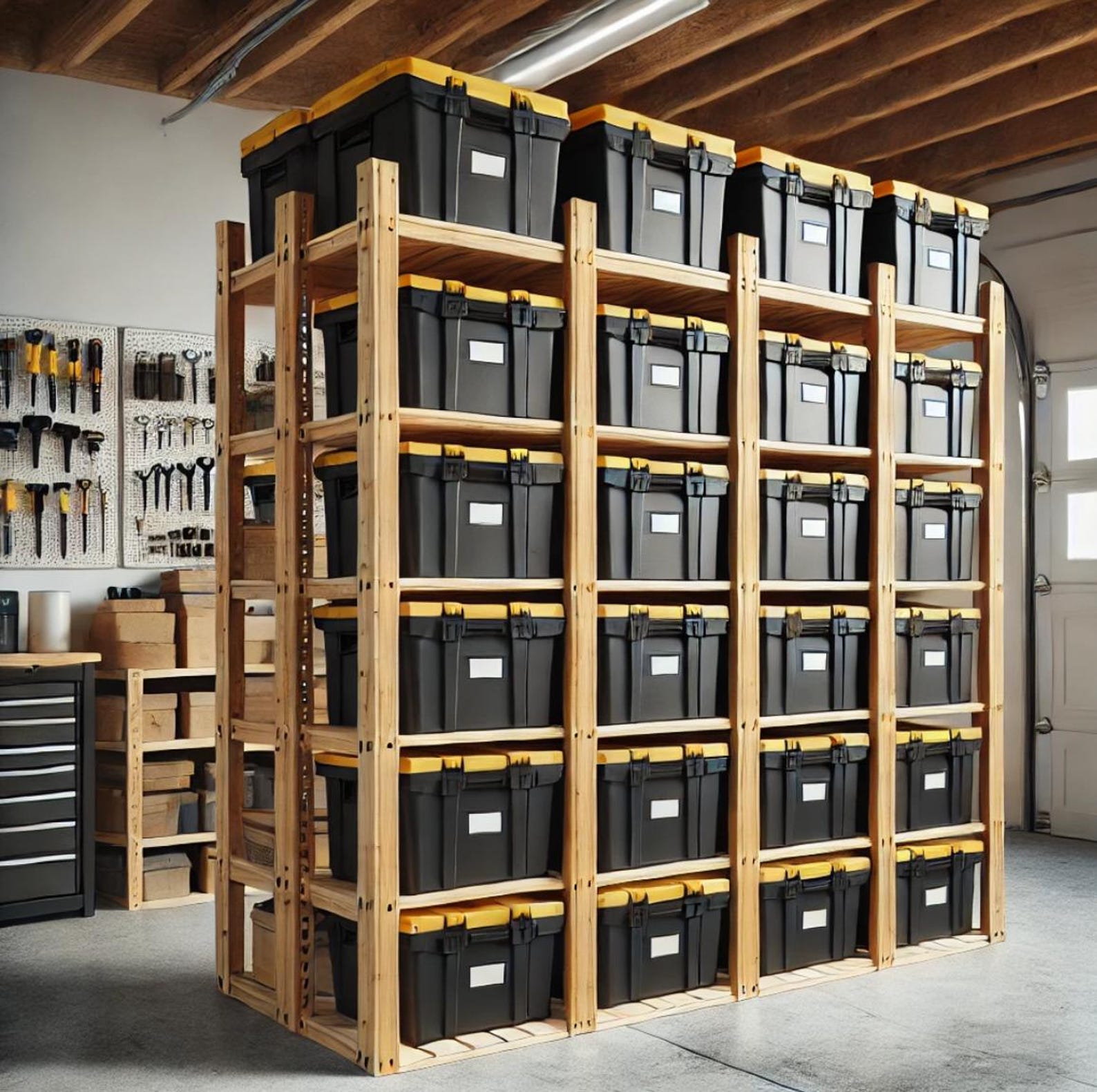 Storage Rack Ideas Easy DIY Storage Tote Rack - Etsy