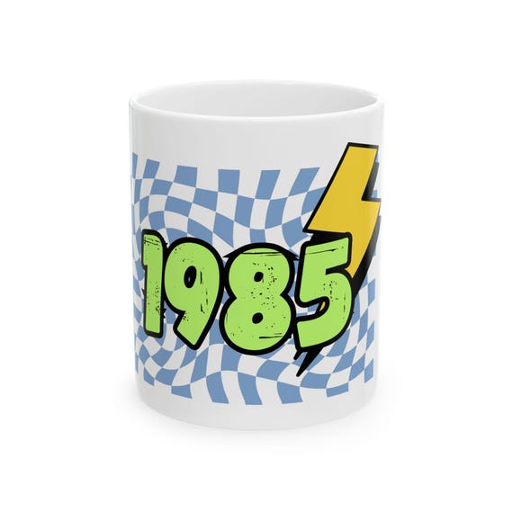 1985 マグカップ、レトロ 1985、40 歳、セラミックマグカップ、(11