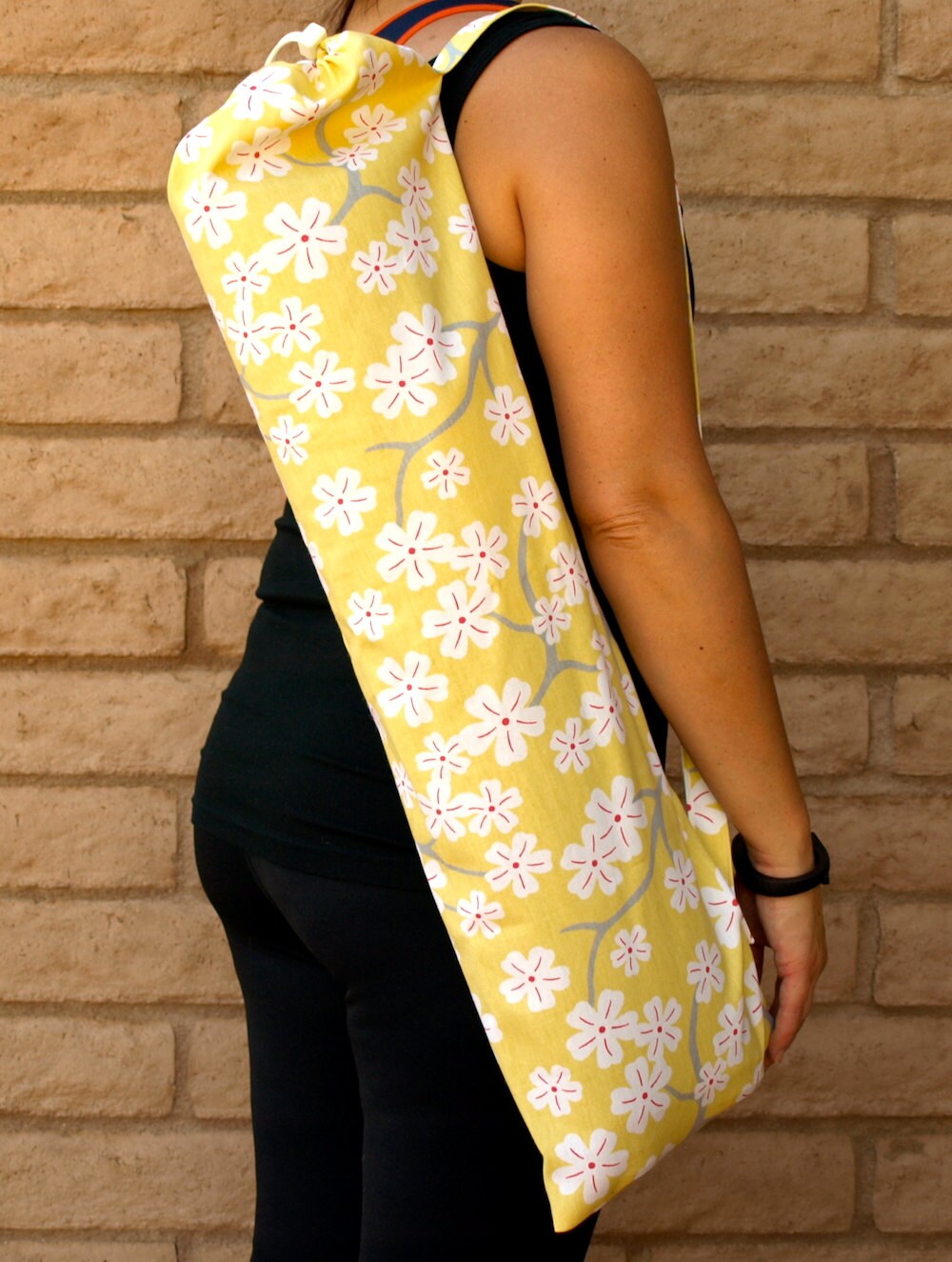 Yoga mat bag yoga bag with pocket handmade yoga bag yoga Etsy