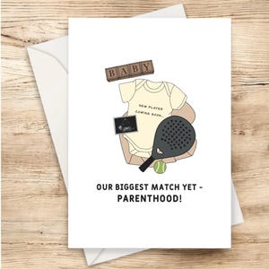 Neue Baby Padel Tennis Karte – Geburtstag, Ostern und alle anderen Anlässe