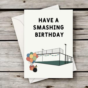 Knallige Padel Geburtstagskarte - Weihnachten, Geburtstag und andere Anlässe