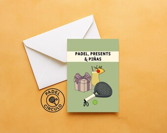 Padel Pina (Updated Design) Padel Tennis - Christmas, Birthday and other occasions