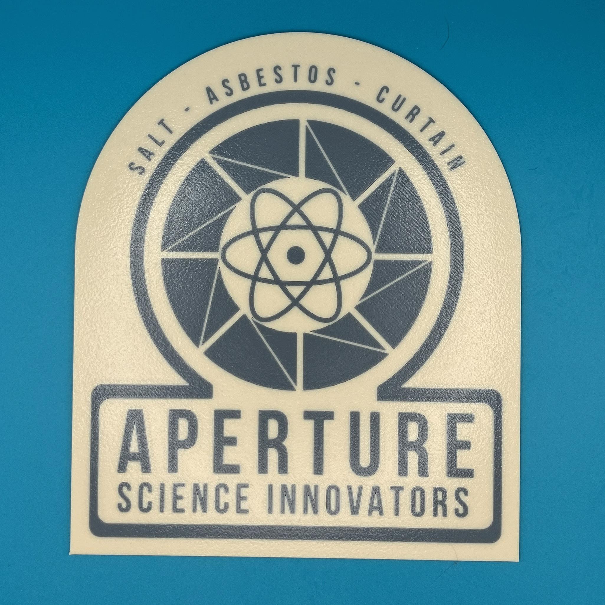 Aperture Science Innovators Desk Plaque - Retro Portal Inspired Decor ...