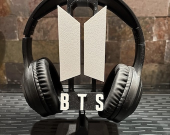 BTS Headphone Stand | Fan Art | 3D Printed | K-Pop Desk Decor | ARMY Gift