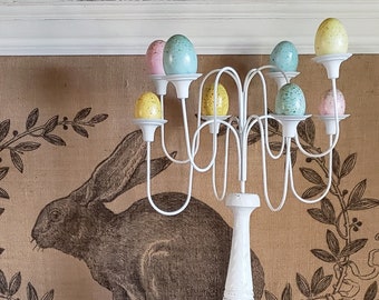 Reimagined 8 Light Candelabra Wedding Decor Easter Egg Holder