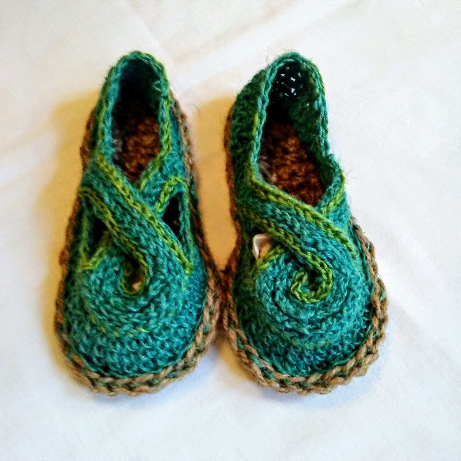 handmade espadrille ballet, laceups and crossovers with colored jute