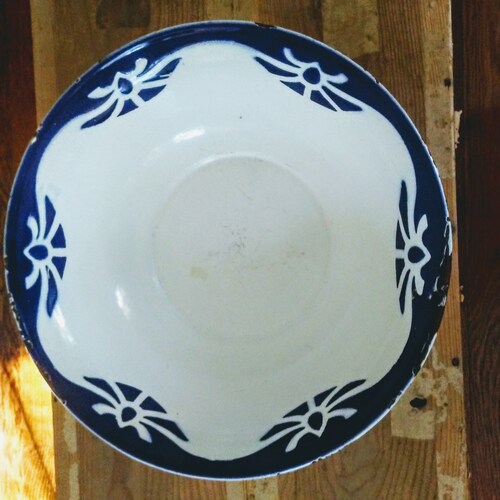 Cobalt and White Decorated 7 Pc Graniteware Glass shops Kitchen Utensils