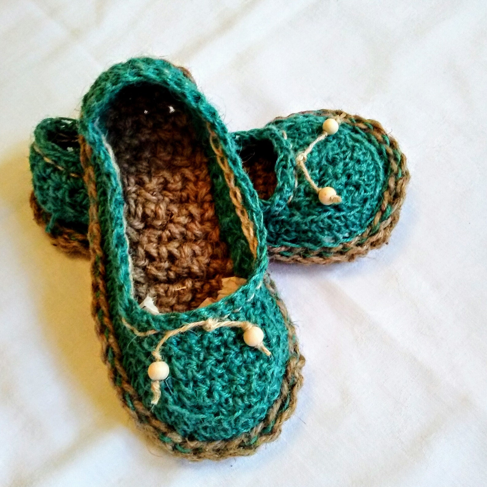 handmade espadrille ballet, laceups and crossovers with colored jute