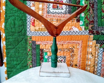 Handmade Salvaged Lumber Twirley Towel Hanger Jewelry Display