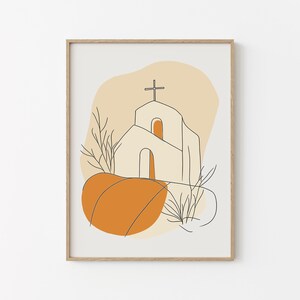 Church Building Boho Christian Wall Art Digital Bible Art Boho Wall Art Decor Minimalist Modern Christian Wall Art Digital Print Decor