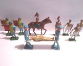 Vintage Mid Century 12 pc Lot of Lead Toy French Guard Soldiers Made in England