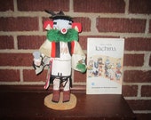 Vintage 1970s Hopi Native American Indian Kachina Doll with Book from Flagstaff Museum