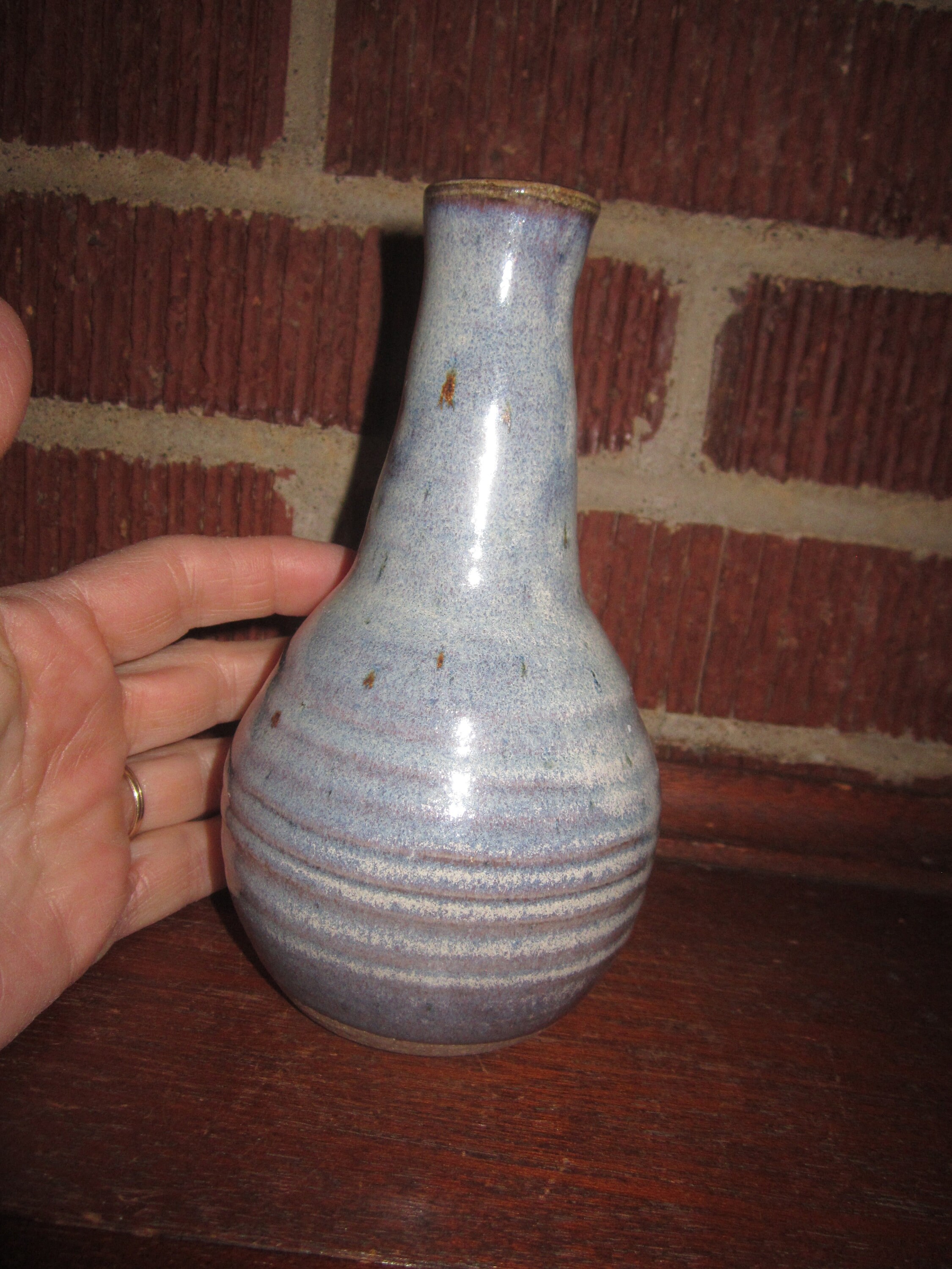Vintage Studio Pottery Vase With Beautiful Light Blue Glaze - Etsy