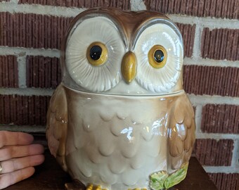 Vintage Otagiri Figural Owl Cookie Jar