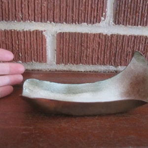 Vintage Abstrakte Mid Century Modern Kupfer Emaille Schale signiert und datiert 65