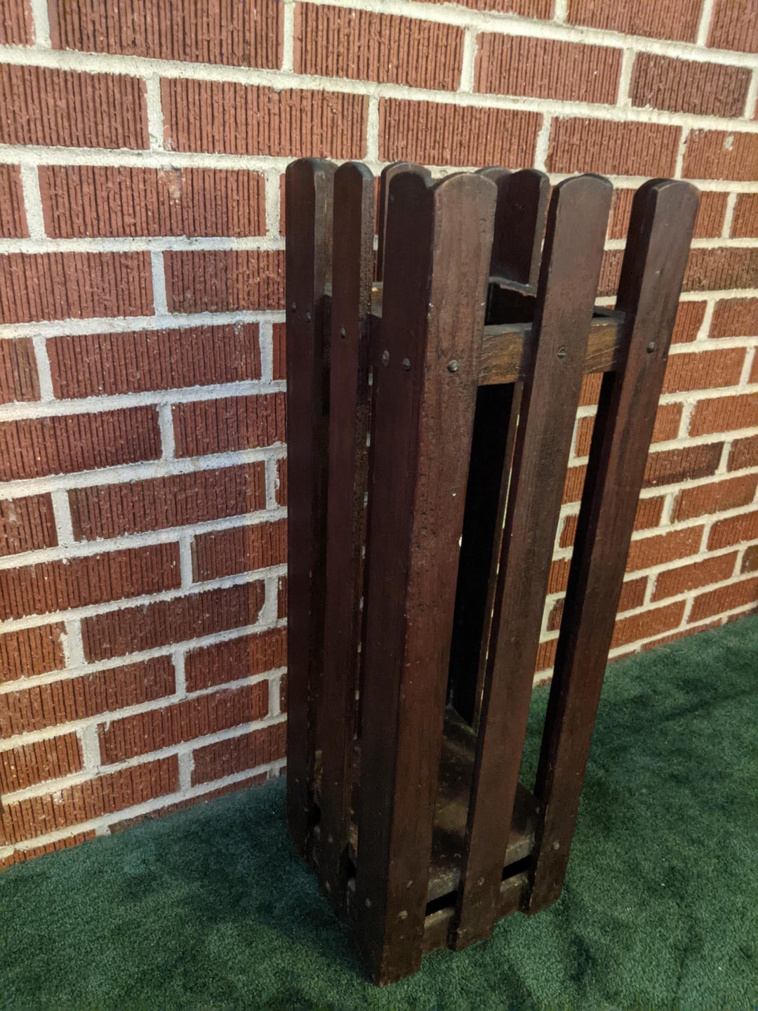 Antique Mission Oak Craftsmen Era Umbrella Stand Etsy