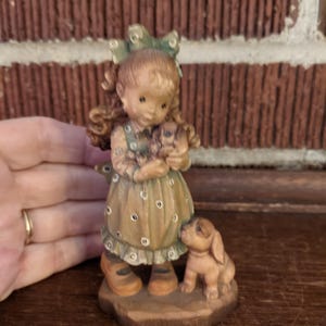 ANRI (アンリ)女の子とアヒル Wood Carving by ANRI Anri Girl Carving - Etsy