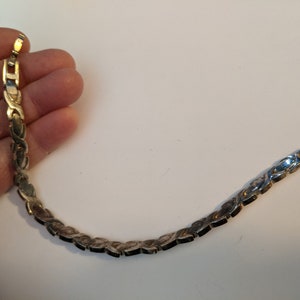 Sterling Silver Link Bracelet Marked .925 No.2