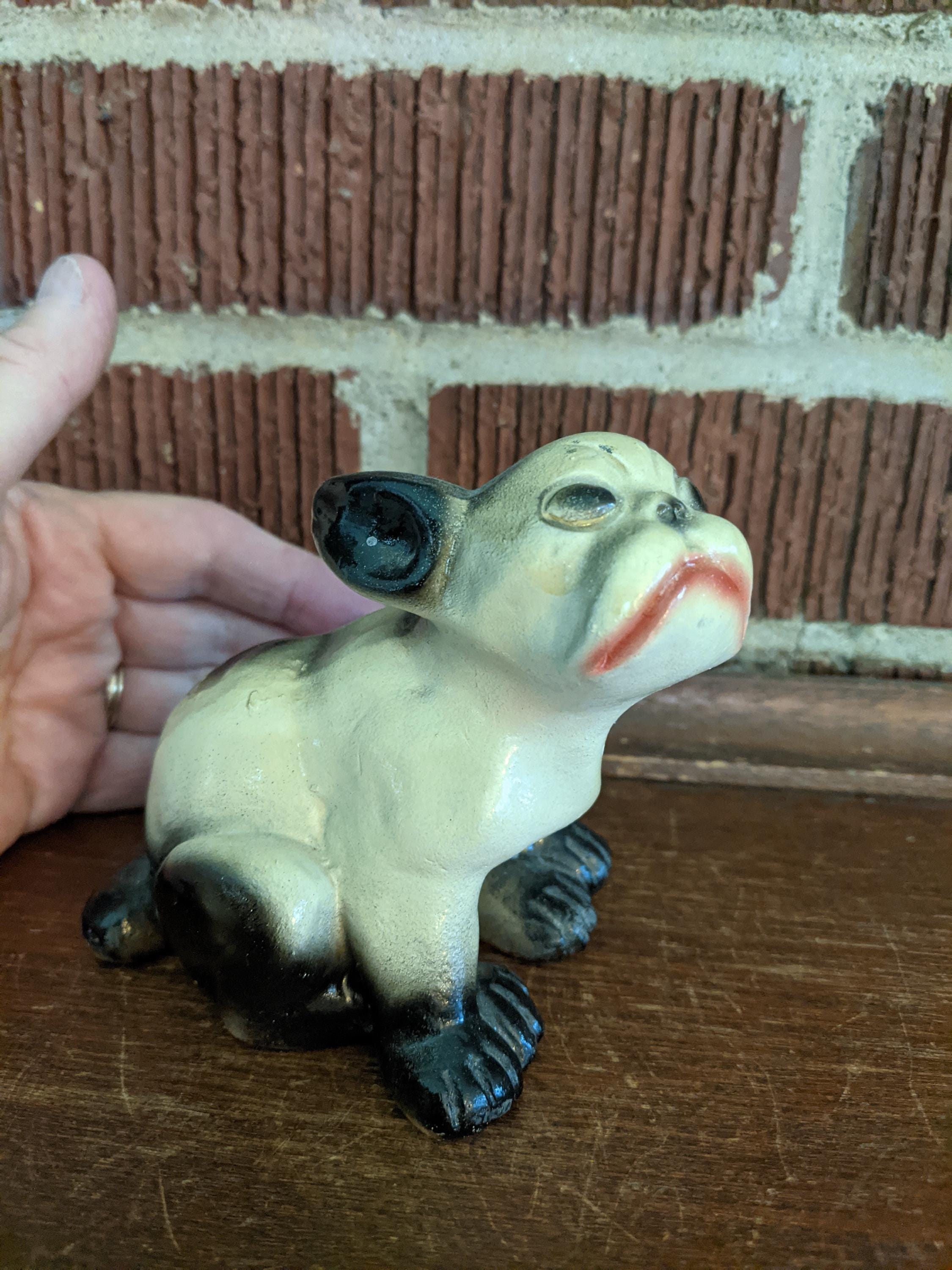 Chalkware French Bulldog - Etsy