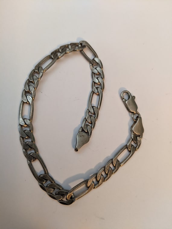Sterling Silver Chain Link Bracelet Marked .925 No.3 - Etsy Sterling Silver Chain Link Bracelet Marked .925 No.3 - Etsy