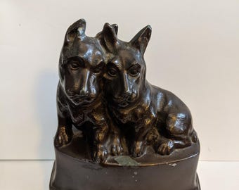 Vintage Cast Metal Scottish Terrier Scottie Dog Figures