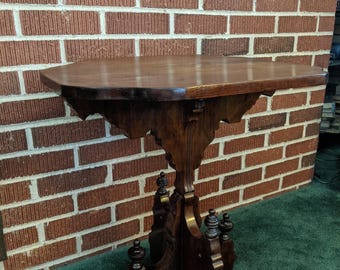 Antique 19c Victorian Unusual Parlor Table or Plant Stand