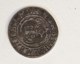 Antique Poland Krenzer Silver Coin from Illinois Estate