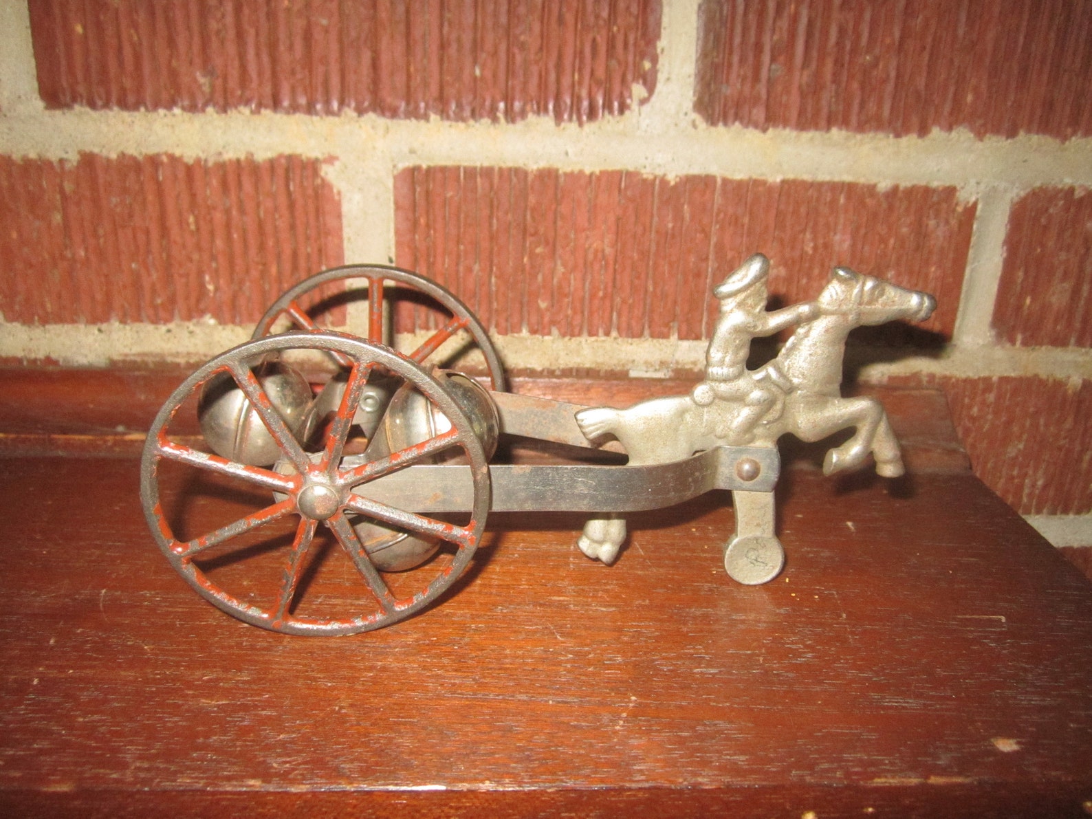Antique 1910s/20s Metal Horse Drawn Cart Toy With Three Jingle Etsy