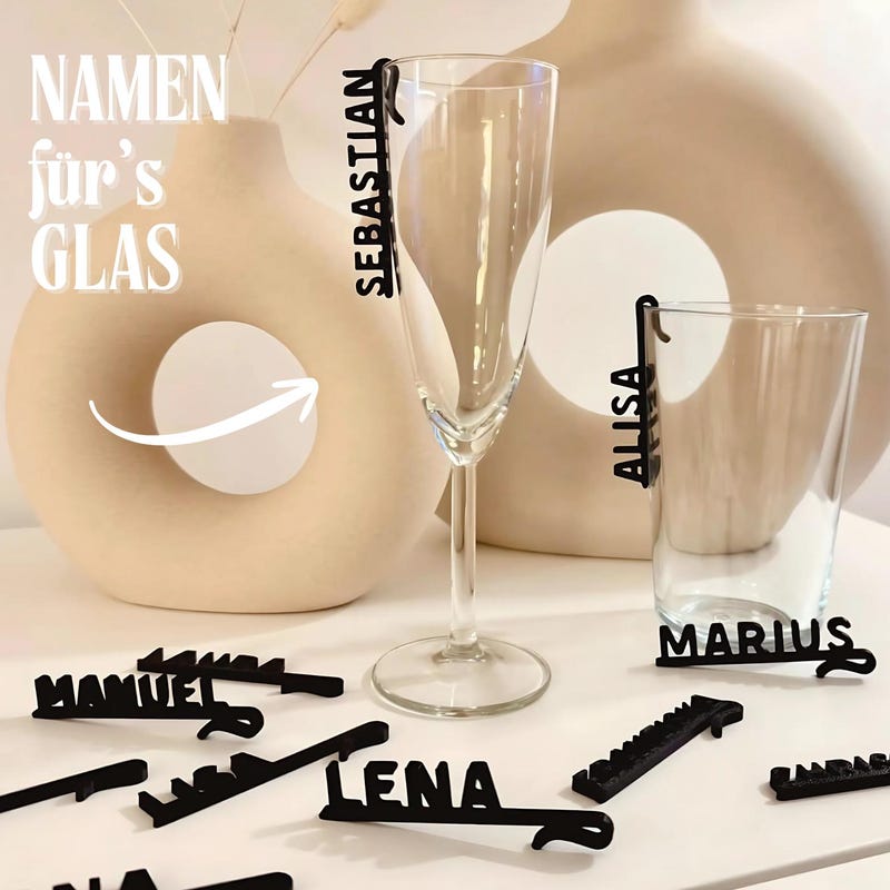 Namensschild Glas Etsy de Namensschild Glas Etsy de