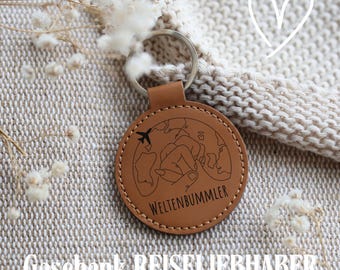 Geschenk zur Reise| Weltreise | Schlüsselanhänger Koffer oder Gepäck für die Reise / Flugzeug in den Urlaub auf Reisen / Weltenbummler