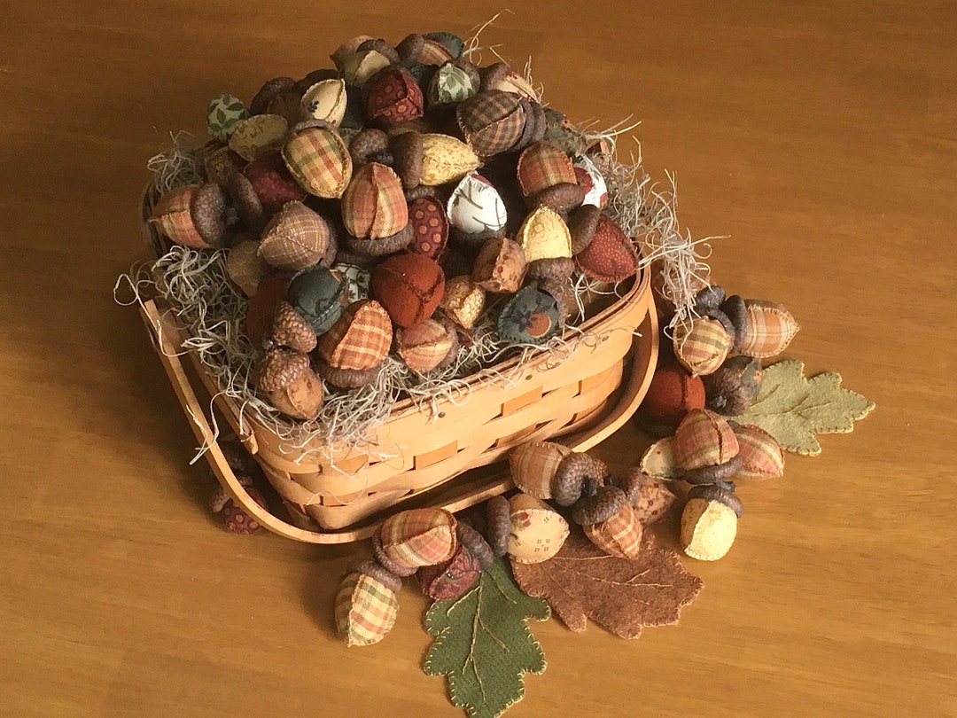 Autumn Fabric Acorns/ Fall Bowl Fillers/ Thanksgiving Decor Etsy