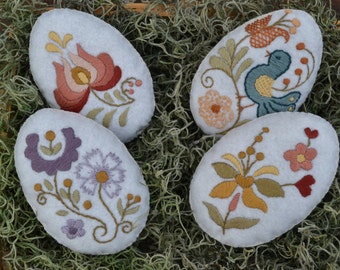 Easter Egg Bowl Fillers /Hand Embroidered Easter decor