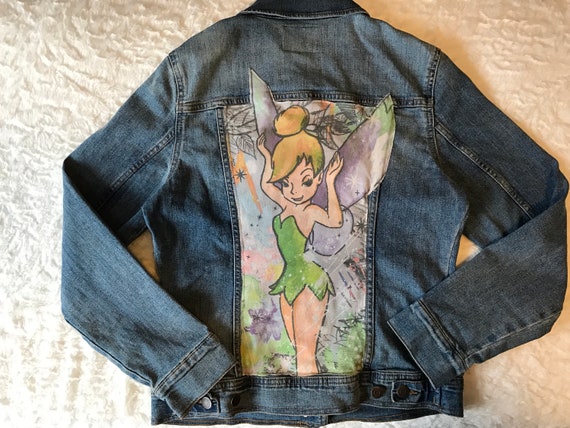 tinkerbell denim jacket