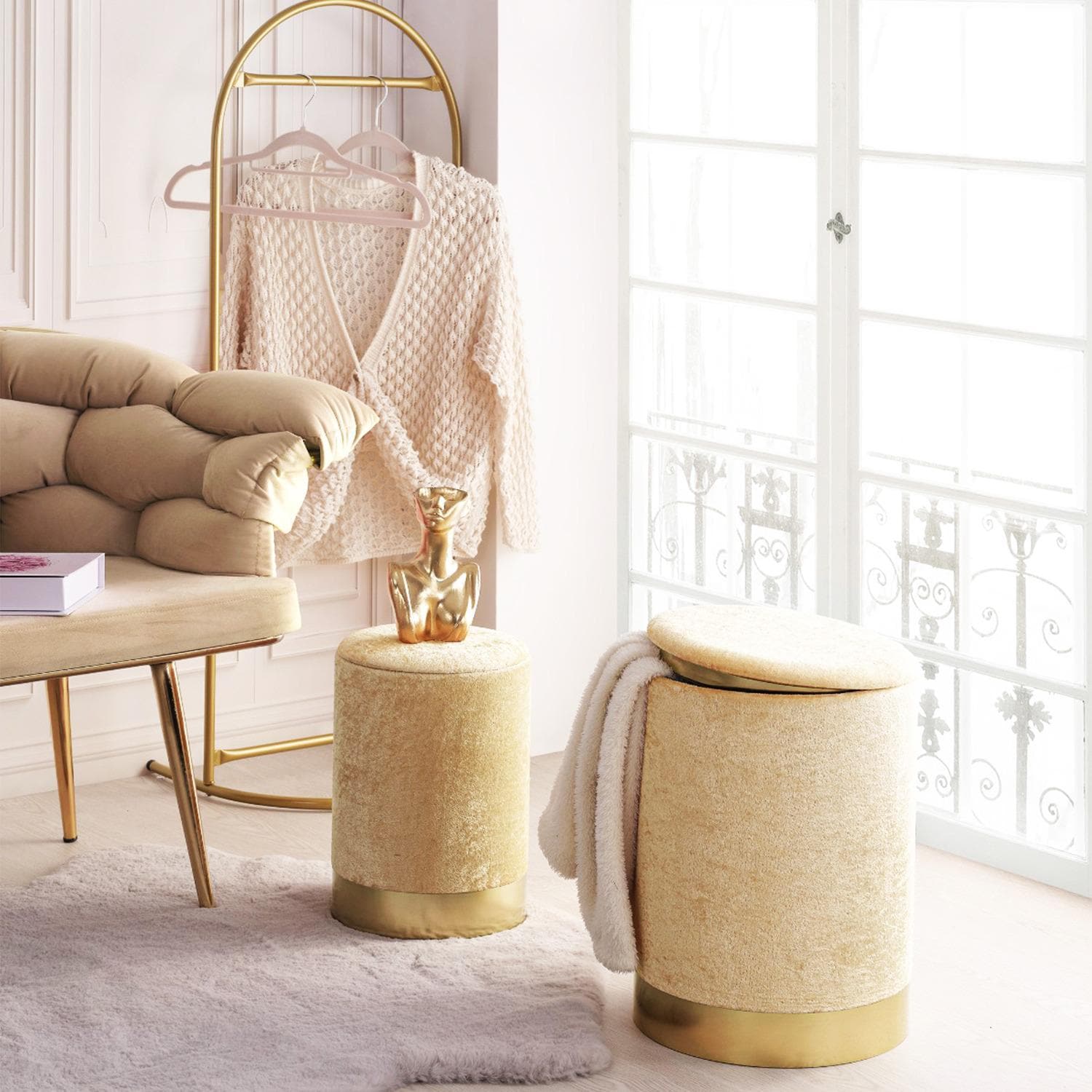 Vanity stool boho hotsell