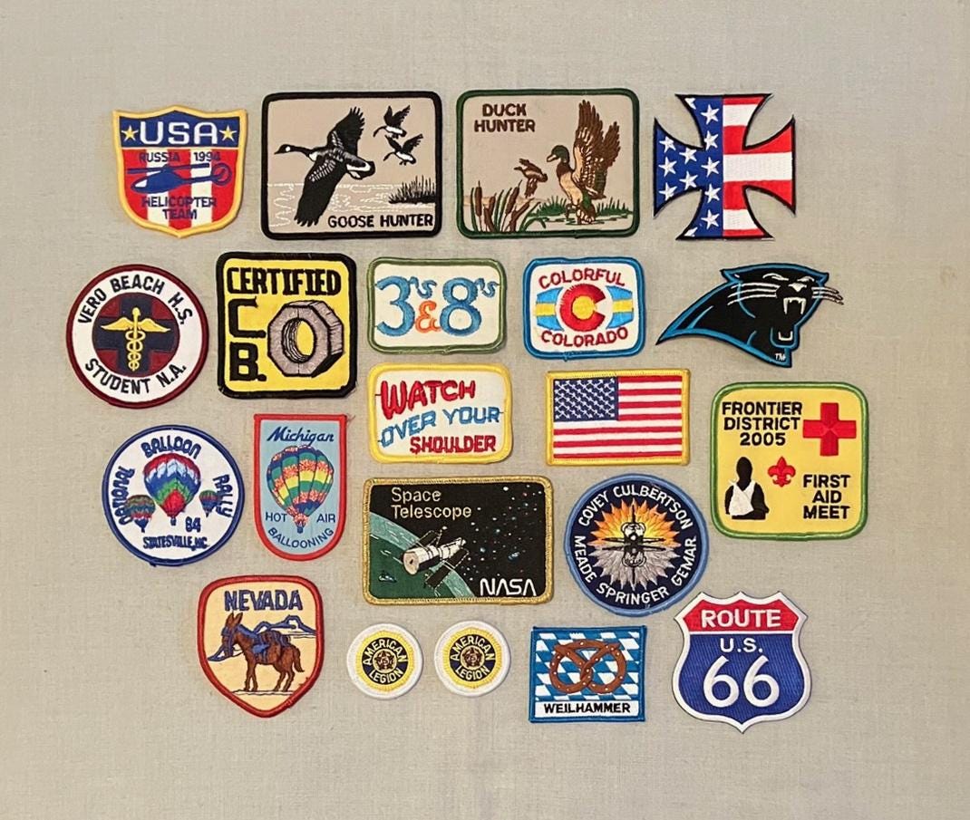 Lot De 3 Patches Vintage STP Années 80 - Neufs Sans étiquette - Pour Customisation