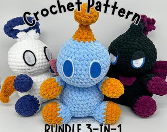 Crochet Chaotic Garden Friends BUNDLE | 3-in-1 | Digital File | Normal, Hero, Dark